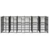 Outdoor Dog Kennel Steel 119 ft¬≤