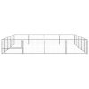 Dog Kennel Silver 215.3 ft¬≤ Steel